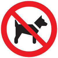 Verboden voor honden 300mm